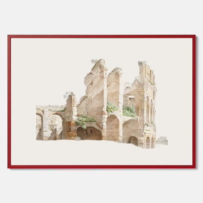 Colosseum i Rom poster – Historisk tavla med arkitektur