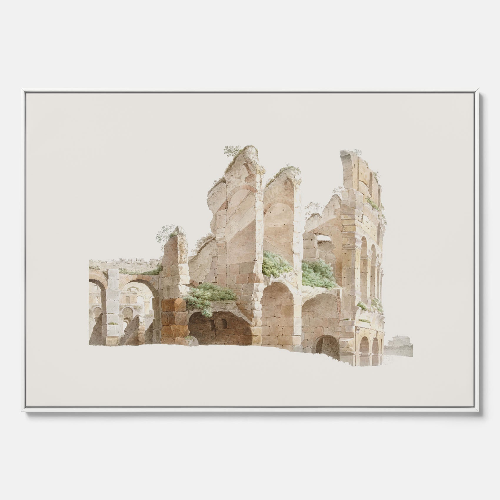 Colosseum i Rom canvastavla – Historisk tavla med arkitektur