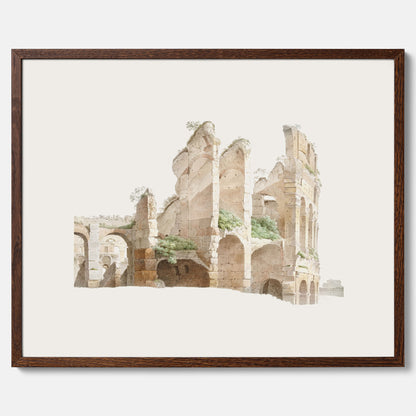 Colosseum i Rom poster – Historisk tavla med arkitektur