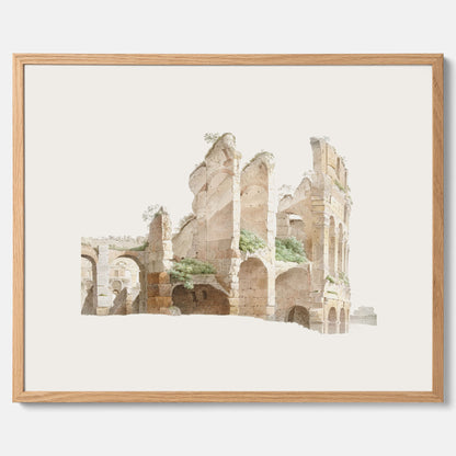 Colosseum i Rom poster – Historisk tavla med arkitektur