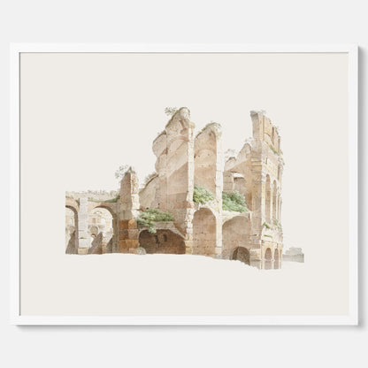 Colosseum i Rom poster – Historisk tavla med arkitektur