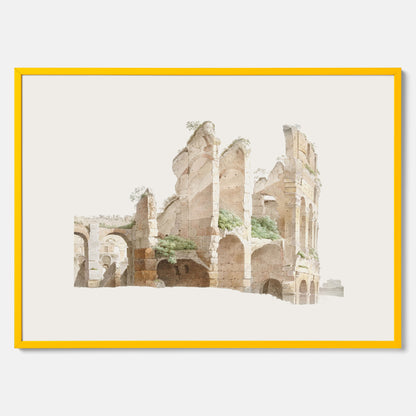 Colosseum i Rom poster – Historisk tavla med arkitektur