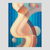 Composition no. 61 – Abstrakt poster av konstnären Stuart Walker