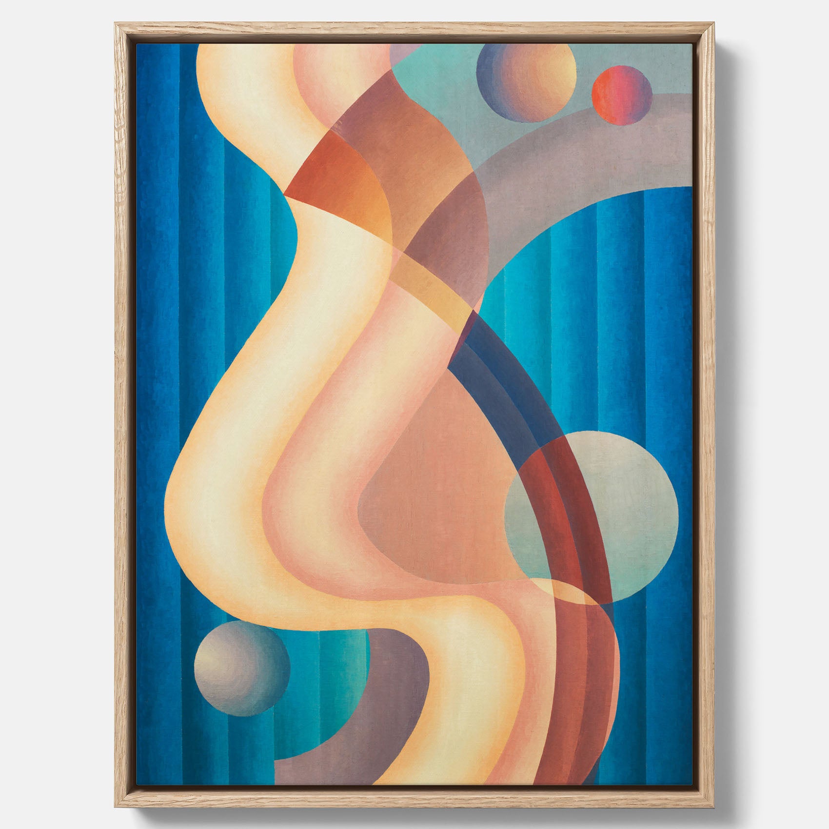 Composition no. 61 – Abstrakt poster av konstnären Stuart Walker canvas