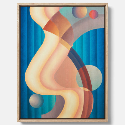 Composition no. 61 – Abstrakt poster av konstnären Stuart Walker canvas