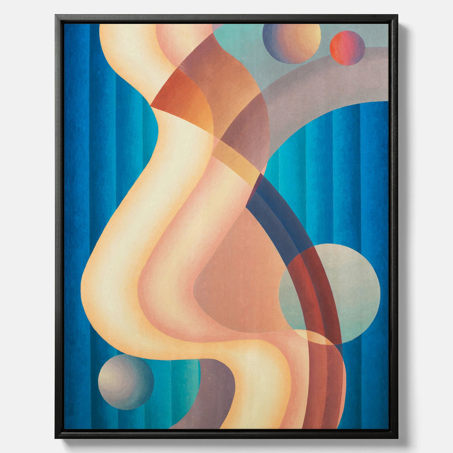 Composition no. 61 – Abstrakt poster av konstnären Stuart Walker canvas