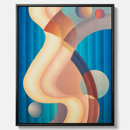 Composition no. 61 – Abstrakt poster av konstnären Stuart Walker canvas