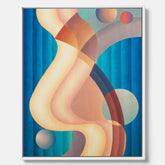 Composition no. 61 – Abstrakt poster av konstnären Stuart Walker canvas