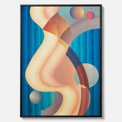 Composition no. 61 – Abstrakt poster av konstnären Stuart Walker canvas