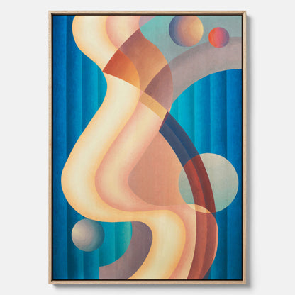 Composition no. 61 – Abstrakt poster av konstnären Stuart Walker canvas