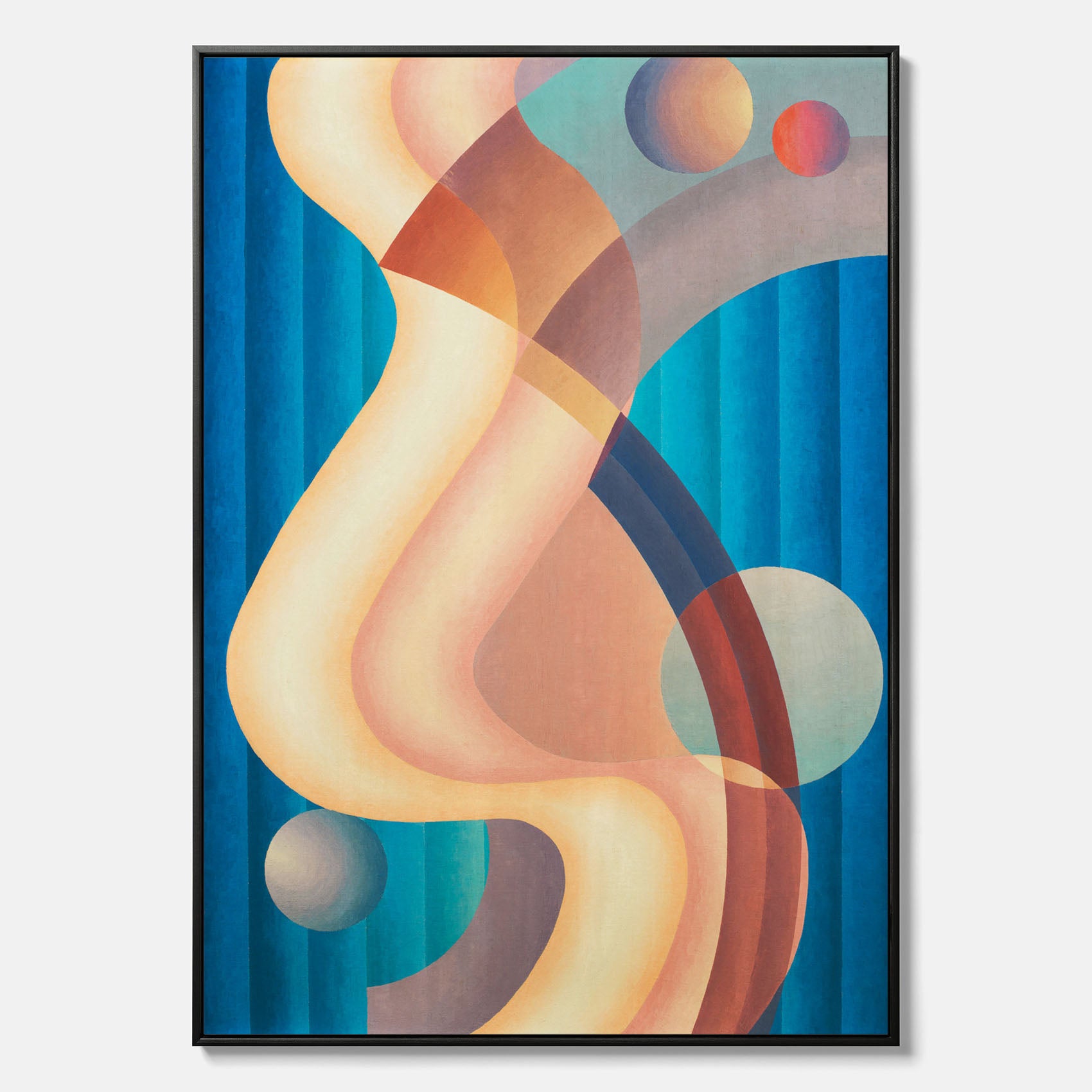 Composition no. 61 – Abstrakt poster av konstnären Stuart Walker canvas