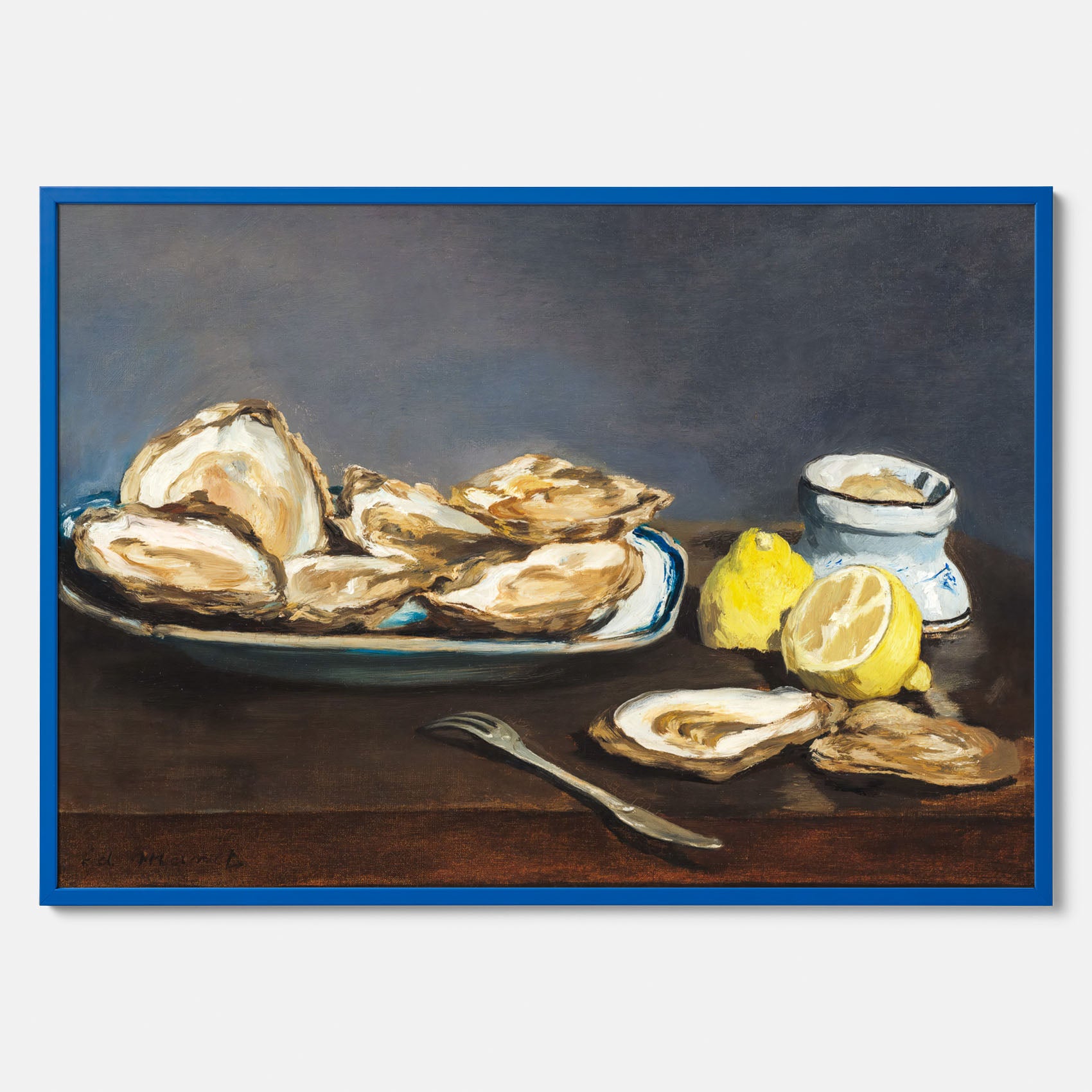 Kökstavla med ”Oysters&quot; poster – Poster till kök, stilleben med ostron, Köksposter, tavla till kök