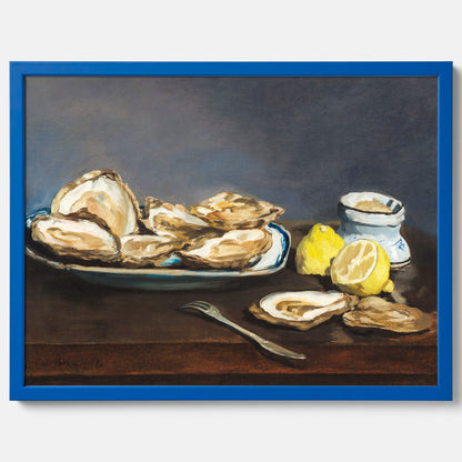 Kökstavla med ”Oysters&quot; poster – Poster till kök, stilleben med ostron, Köksposter, tavla till kök