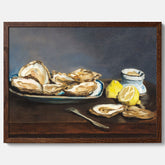 Kökstavla med ”Oysters" poster – Poster till kök, stilleben med ostron, Köksposter, tavla till kök
