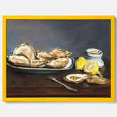 Kökstavla med ”Oysters" poster – Poster till kök, stilleben med ostron, Köksposter, tavla till kök