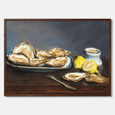 Kökstavla med ”Oysters" poster – Poster till kök, stilleben med ostron, Köksposter, tavla till kök