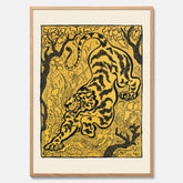 Tavla med Tiger i djungeln poster  – Japansk vintageposter - Japansk konst