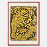 Tavla med Tiger i djungeln poster  – Japansk vintageposter - Japansk konst