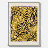 Canvastavla med Tiger i djungeln poster  – Japansk vintageposter - Japansk konst