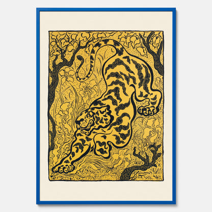 Tavla med Tiger i djungeln poster  – Japansk vintageposter - Japansk konst