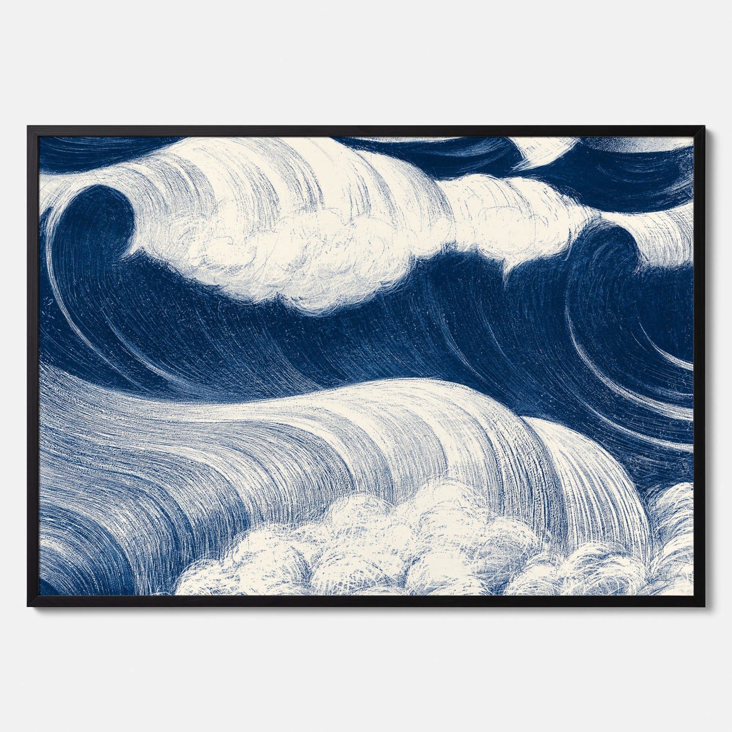 &quot;The Wave&quot; poster – C. R. W. Nevinson – Japansk konst