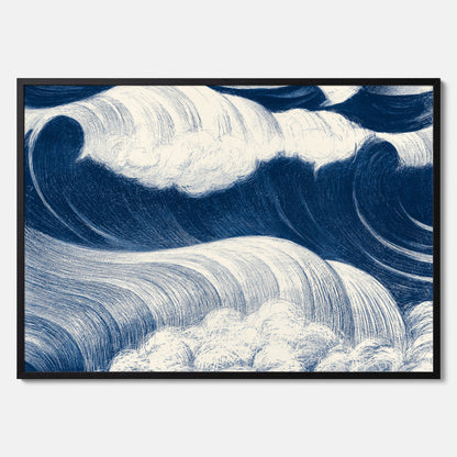 &quot;The Wave&quot; poster – C. R. W. Nevinson – Japansk konst