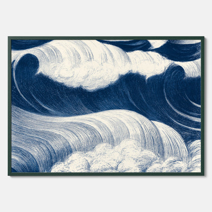&quot;The Wave&quot; poster – C. R. W. Nevinson – Japansk konst