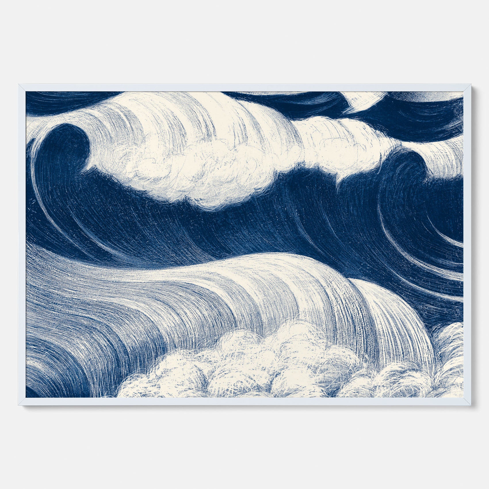 &quot;The Wave&quot; poster – C. R. W. Nevinson – Japansk konst
