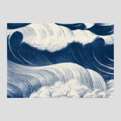 &quot;The Wave&quot; poster – C. R. W. Nevinson – Japansk konst
