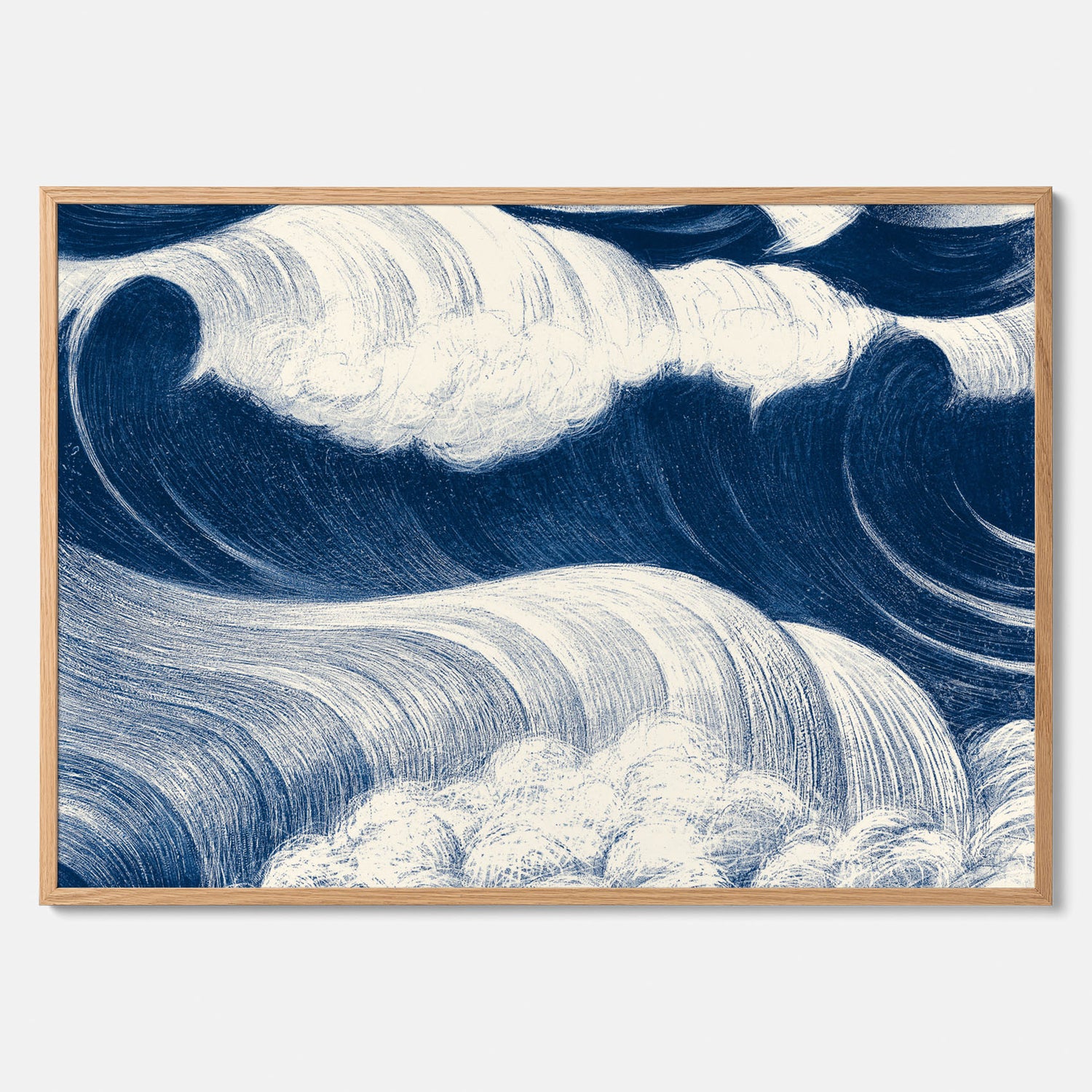 &quot;The Wave&quot; poster – C. R. W. Nevinson – Japansk konst