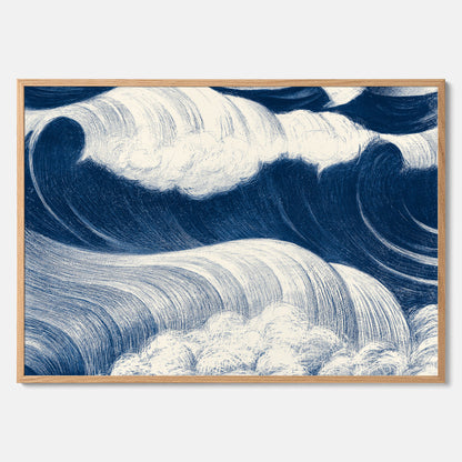 &quot;The Wave&quot; poster – C. R. W. Nevinson – Japansk konst