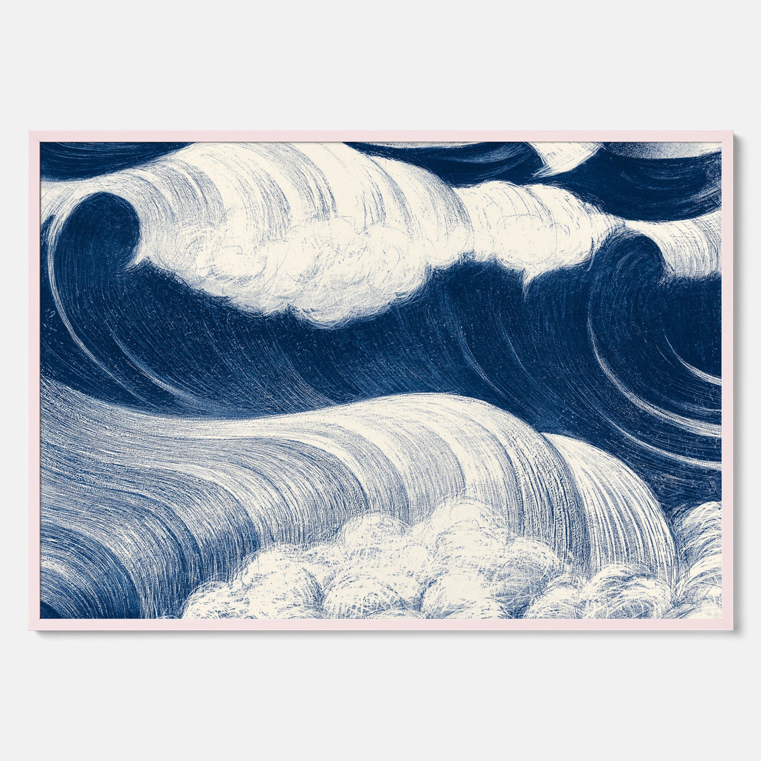 &quot;The Wave&quot; poster – C. R. W. Nevinson – Japansk konst