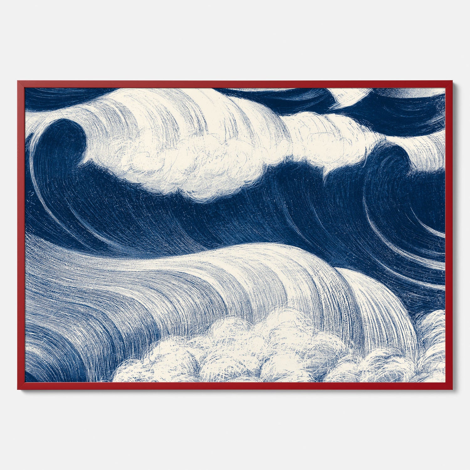 &quot;The Wave&quot; poster – C. R. W. Nevinson – Japansk konst