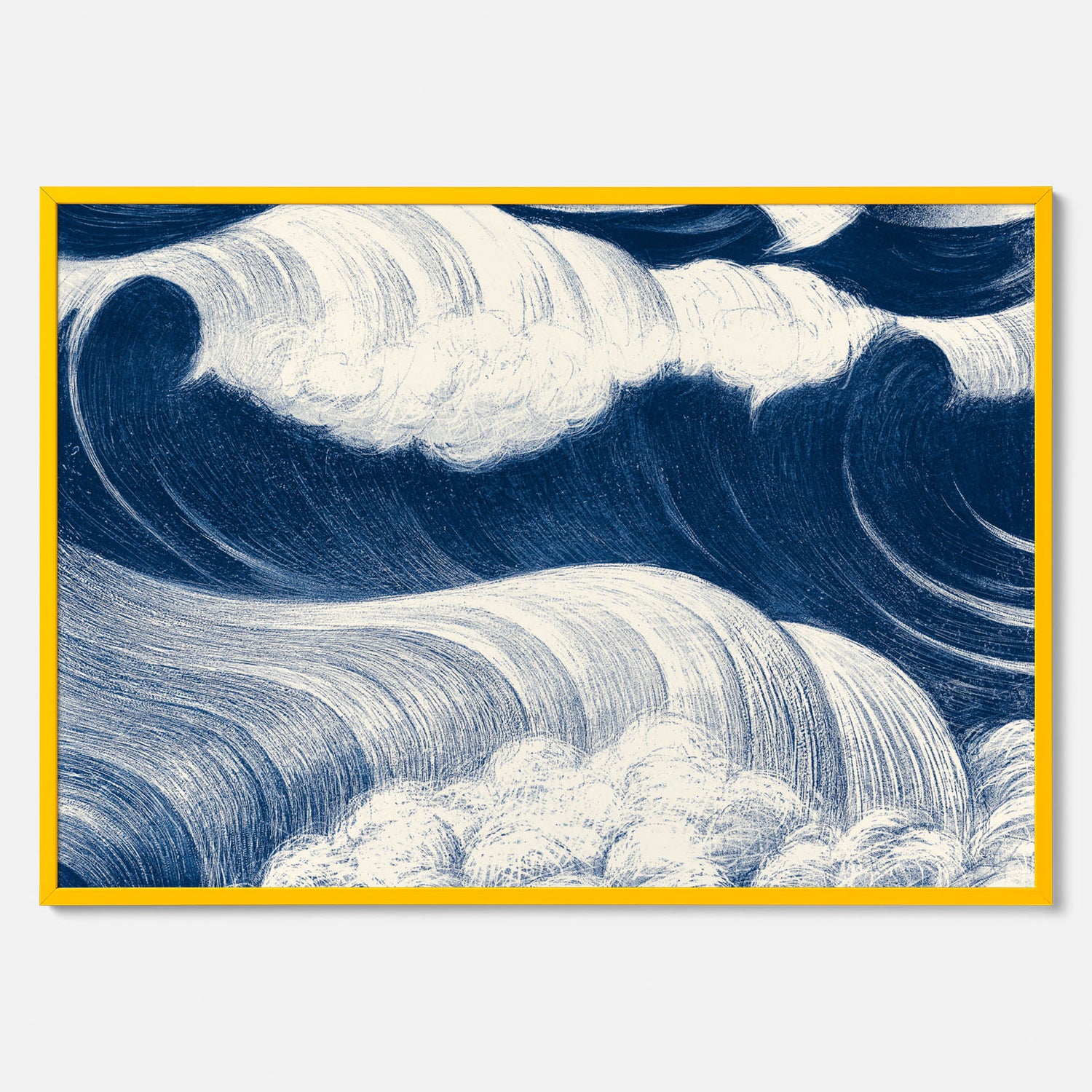 &quot;The Wave&quot; poster – C. R. W. Nevinson – Japansk konst