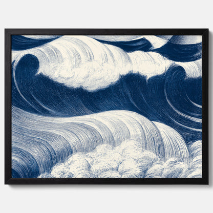 &quot;The Wave&quot; poster – C. R. W. Nevinson – Japansk konst