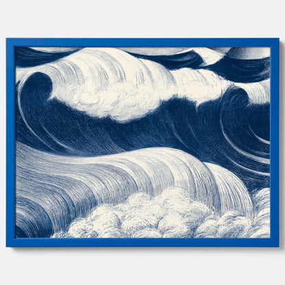 &quot;The Wave&quot; poster – C. R. W. Nevinson – Japansk konst