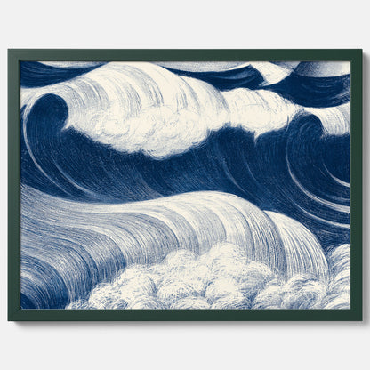 &quot;The Wave&quot; poster – C. R. W. Nevinson – Japansk konst