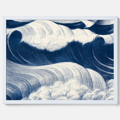 &quot;The Wave&quot; poster – C. R. W. Nevinson – Japansk konst