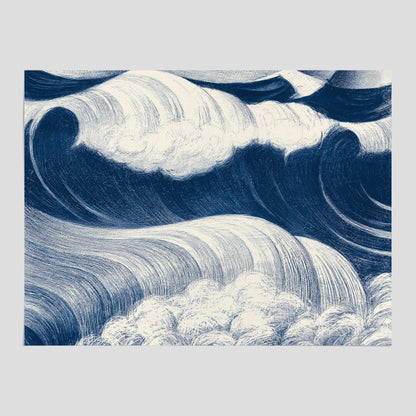 &quot;The Wave&quot; poster – C. R. W. Nevinson – Japansk konst