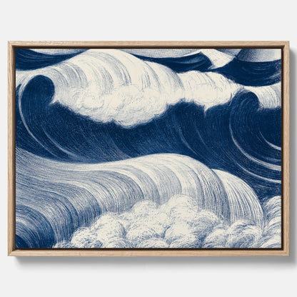 "The Wave" canvas – C. R. W. Nevinson – Japansk konst