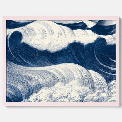 &quot;The Wave&quot; poster – C. R. W. Nevinson – Japansk konst