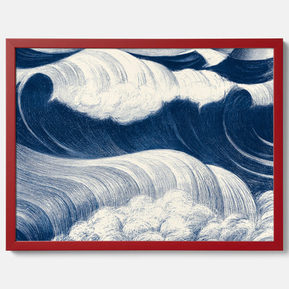 &quot;The Wave&quot; poster – C. R. W. Nevinson – Japansk konst
