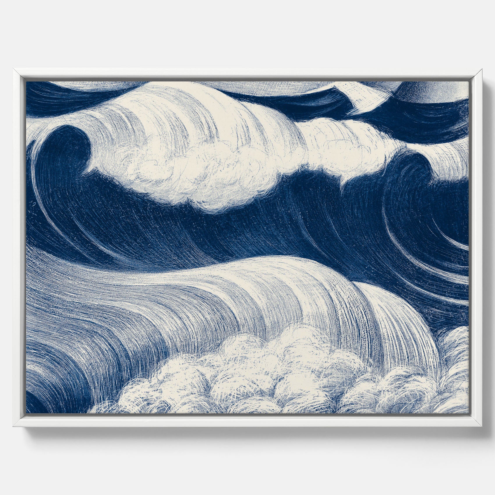 "The Wave" canvas – C. R. W. Nevinson – Japansk konst