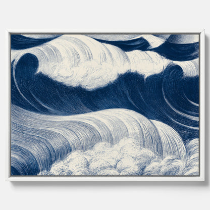 "The Wave" canvas – C. R. W. Nevinson – Japansk konst
