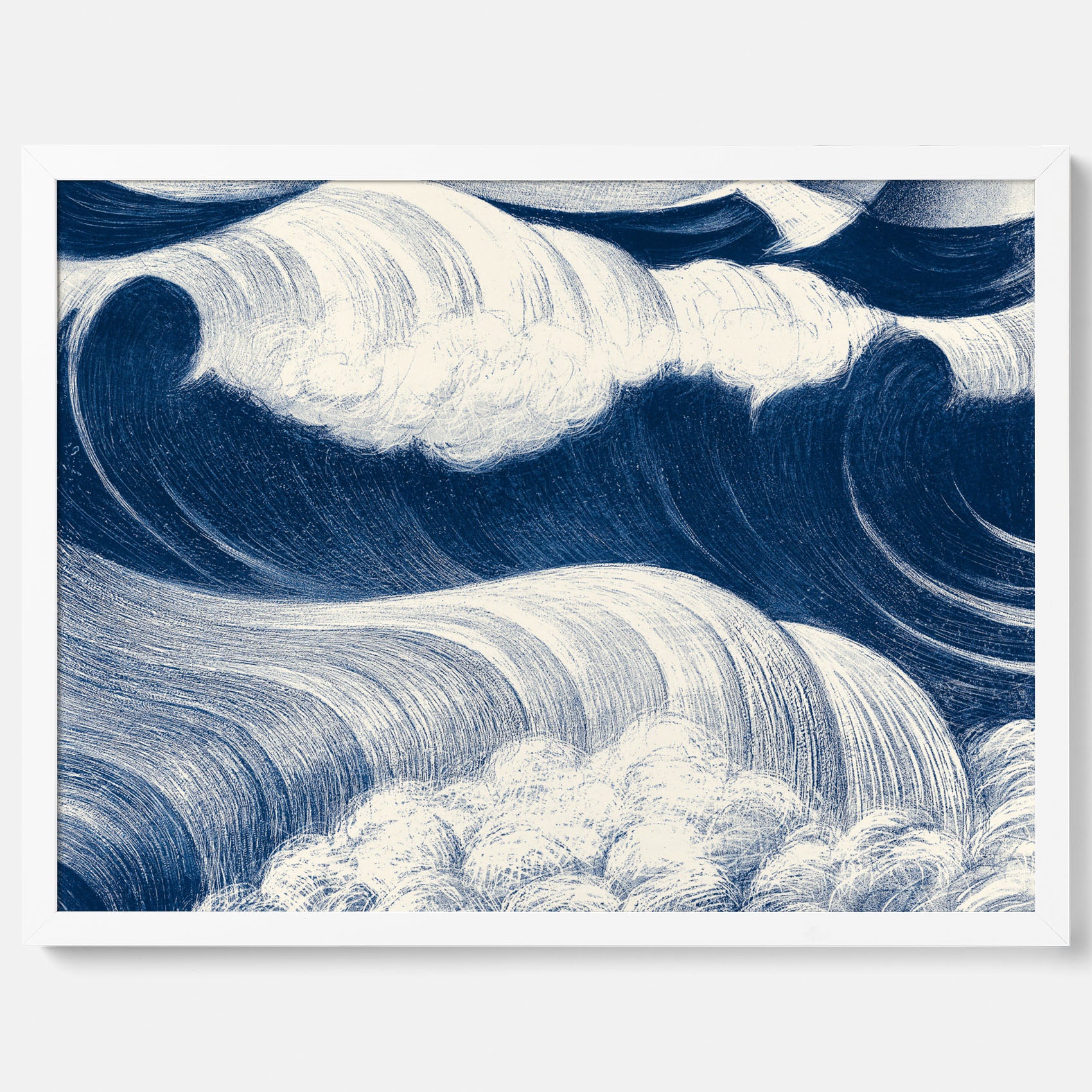 &quot;The Wave&quot; poster – C. R. W. Nevinson – Japansk konst