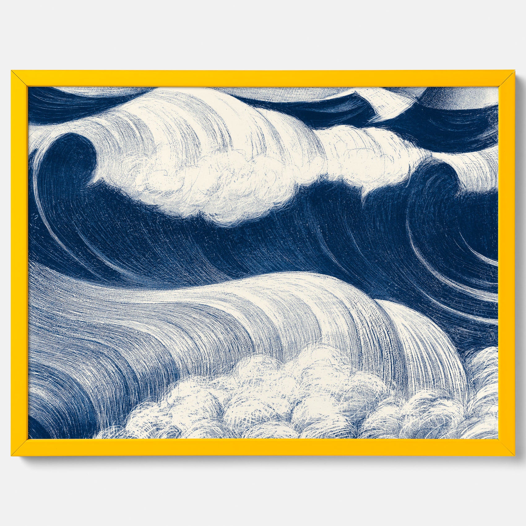 &quot;The Wave&quot; poster – C. R. W. Nevinson – Japansk konst