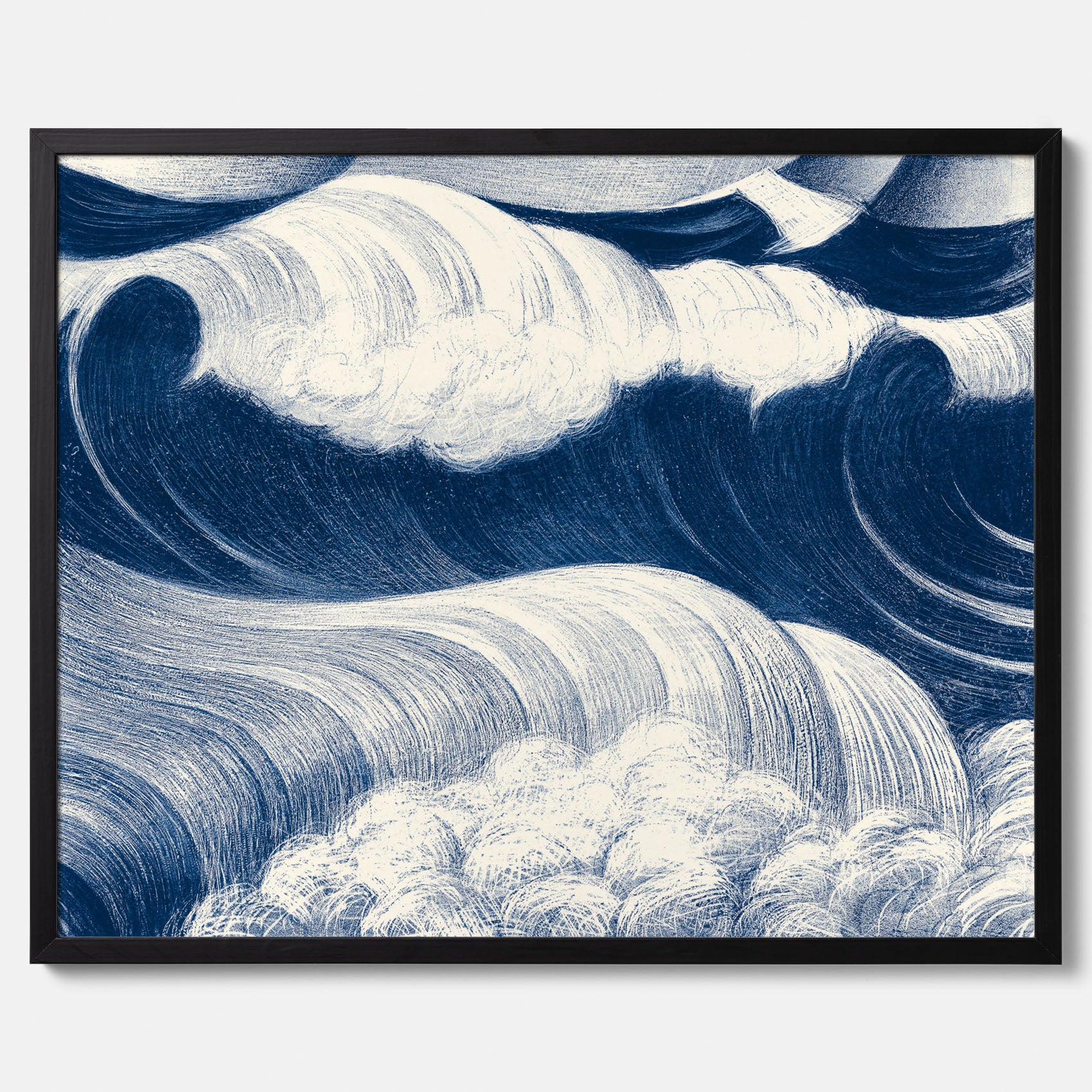 &quot;The Wave&quot; poster – C. R. W. Nevinson – Japansk konst