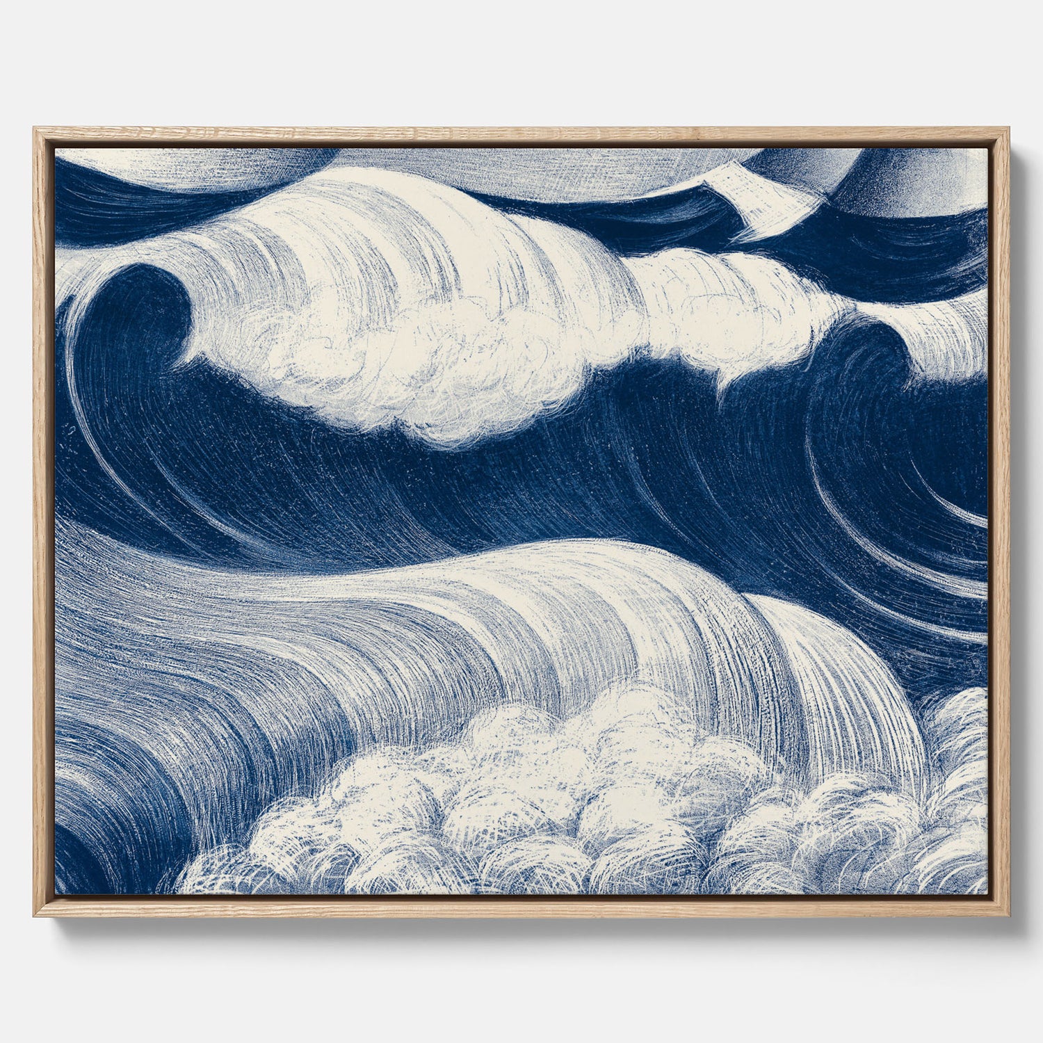 "The Wave" canvas – C. R. W. Nevinson – Japansk konst