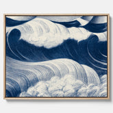 "The Wave" canvas – C. R. W. Nevinson – Japansk konst