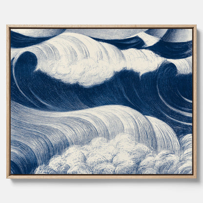 "The Wave" canvas – C. R. W. Nevinson – Japansk konst